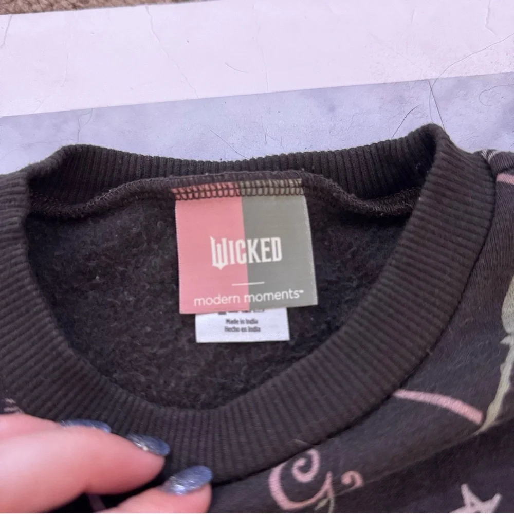 Modern Moments x Wicked Black Wand & Broom Sweatshirt with Tulle Skirt